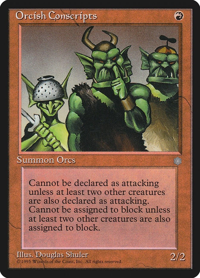 Image for Orcish Conscripts (Ice Age) - Magic: The Gathering