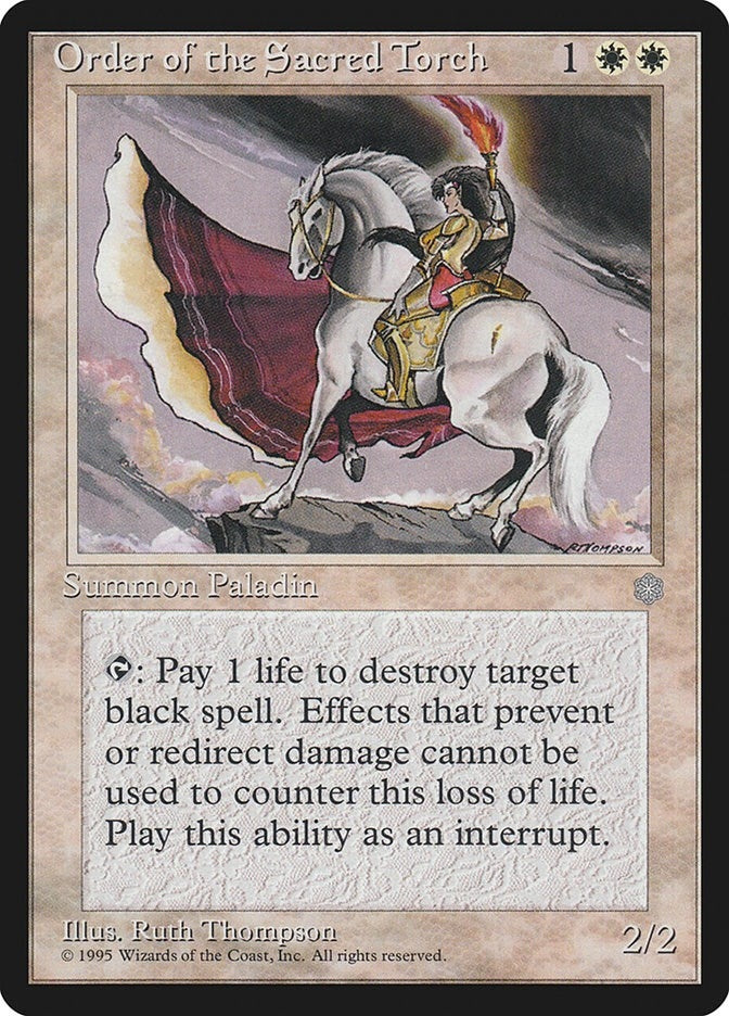 Image for Order of the Sacred Torch (Ice Age) - Magic: The Gathering