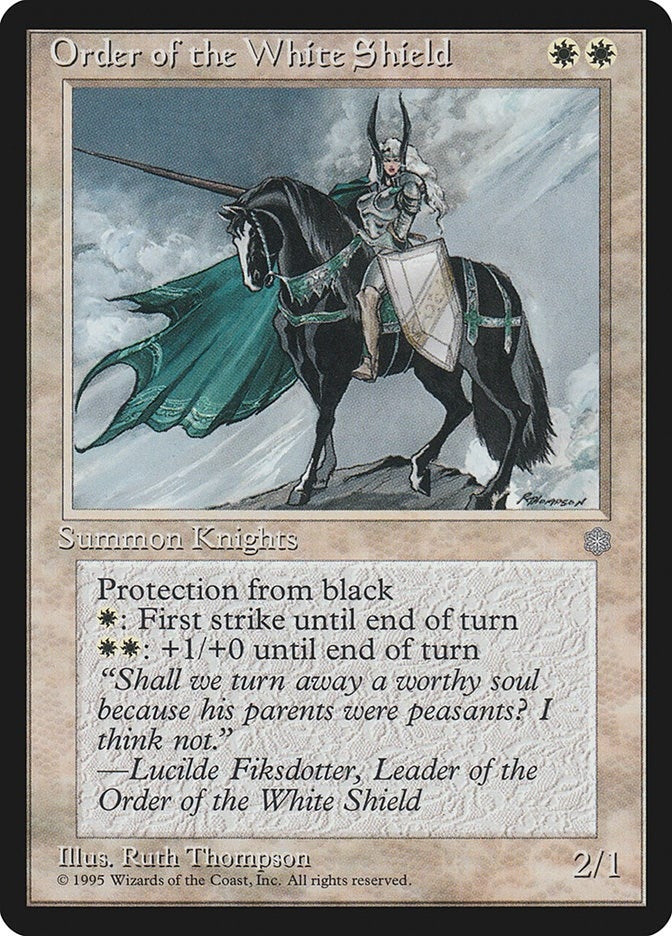 Image for Order of the White Shield (270) (Ice Age) - Magic: The Gathering