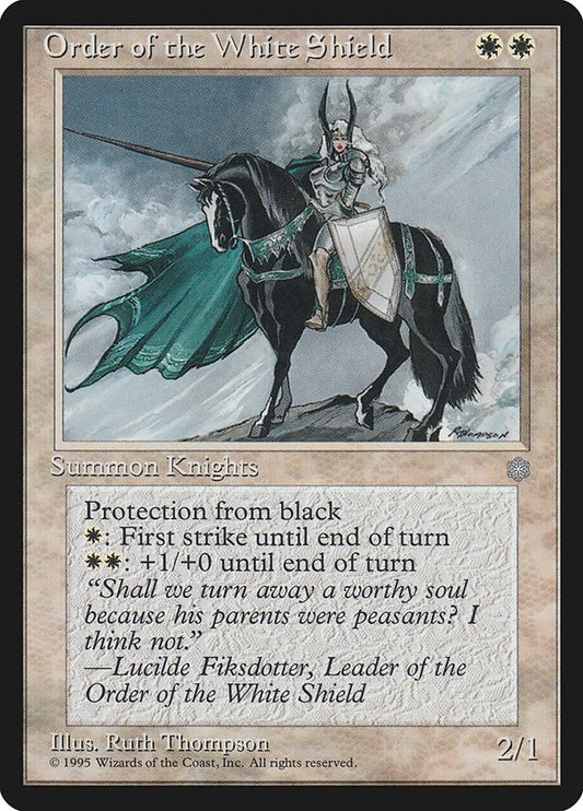 Image for Order of the White Shield (270) (Ice Age) - Magic: The Gathering