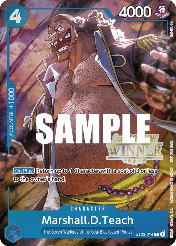 Image for Marshall.D.Teach (Offline Regional 2023) [Winner] (ST03-014) (One Piece Promotion Cards) - One Piece Card Game