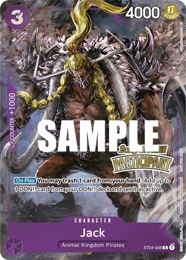 Image for Jack (Offline Regional 2023) [Participant] (ST04-008) (One Piece Promotion Cards) - One Piece Card Game