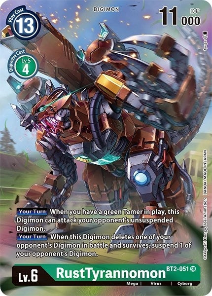 Image for RustTyrannomon (Alternate Art) (BT2-051 SR) (Dimensional Phase) - Digimon Card Game