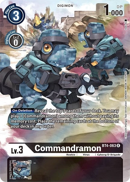 Image for Commandramon (Alternate Art) (BT4-063 R) (Dimensional Phase) - Digimon Card Game