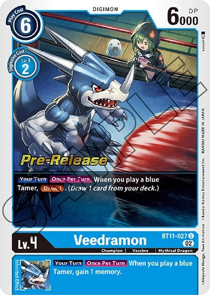 Image for Veedramon (BT11-027 U) (Dimensional Phase Pre-Release Cards) - Digimon Card Game