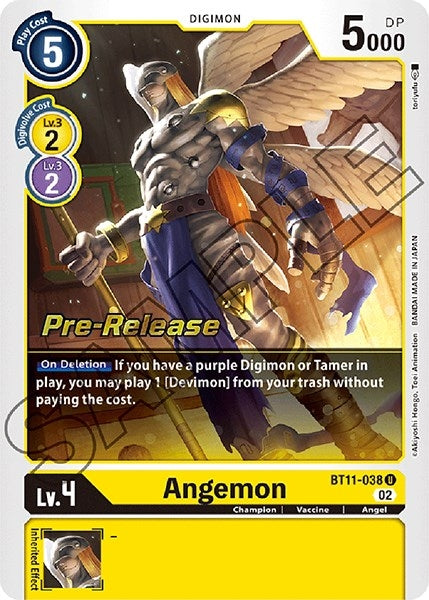Image for Angemon (BT11-038 U) (Dimensional Phase Pre-Release Cards) - Digimon Card Game