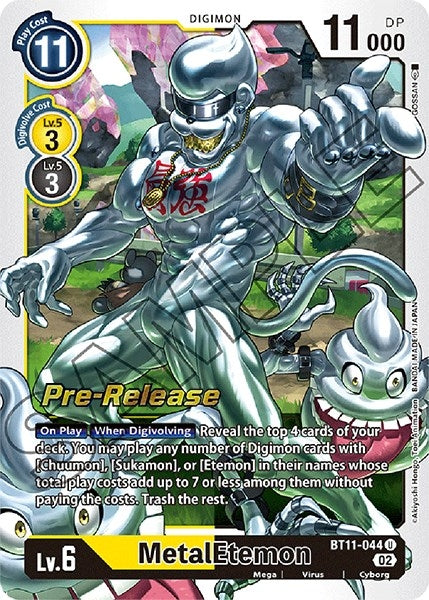 Image for MetalEtemon (BT11-044 U) (Dimensional Phase Pre-Release Cards) - Digimon Card Game