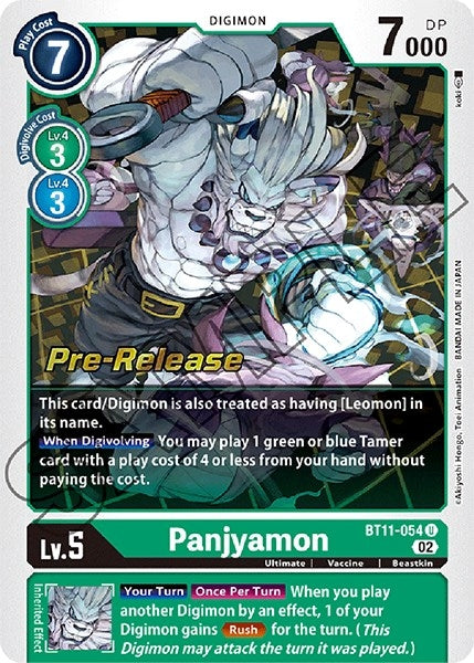 Image for Panjyamon (BT11-054 U) (Dimensional Phase Pre-Release Cards) - Digimon Card Game