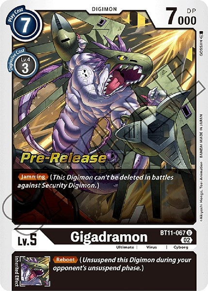 Image for Gigadramon (BT11-067 U) (Dimensional Phase Pre-Release Cards) - Digimon Card Game