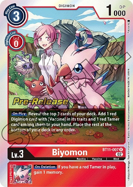 Image for Biyomon (BT11-007 R) (Dimensional Phase Pre-Release Cards) - Digimon Card Game