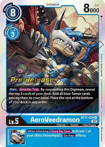 Image for AeroVeedramon (BT11-029 R) (Dimensional Phase Pre-Release Cards) - Digimon Card Game