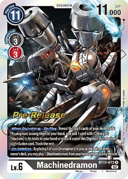 Image for Machinedramon (BT11-072 R) (Dimensional Phase Pre-Release Cards) - Digimon Card Game