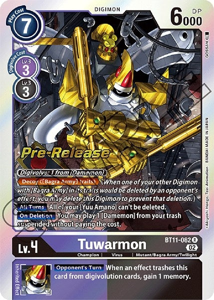 Image for Tuwarmon (BT11-082 R) (Dimensional Phase Pre-Release Cards) - Digimon Card Game