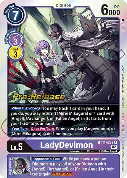 Image for LadyDevimon (BT11-083 R) (Dimensional Phase Pre-Release Cards) - Digimon Card Game
