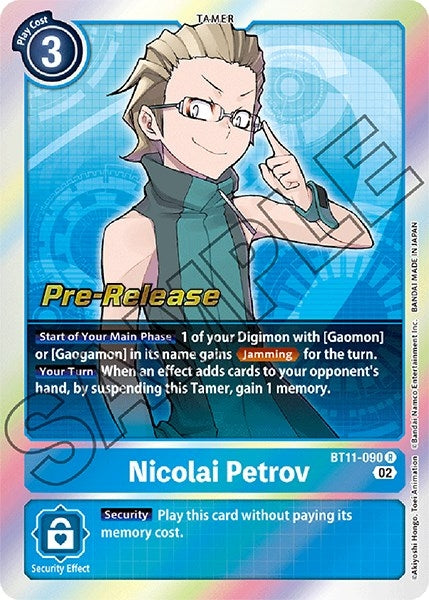 Image for Nicolai Petrov (BT11-090 R) (Dimensional Phase Pre-Release Cards) - Digimon Card Game