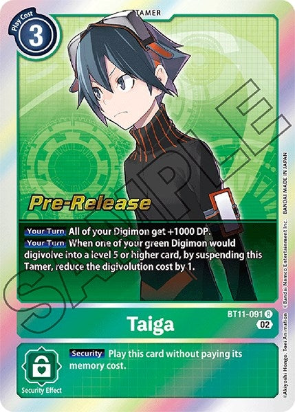 Image for Taiga (BT11-091 R) (Dimensional Phase Pre-Release Cards) - Digimon Card Game
