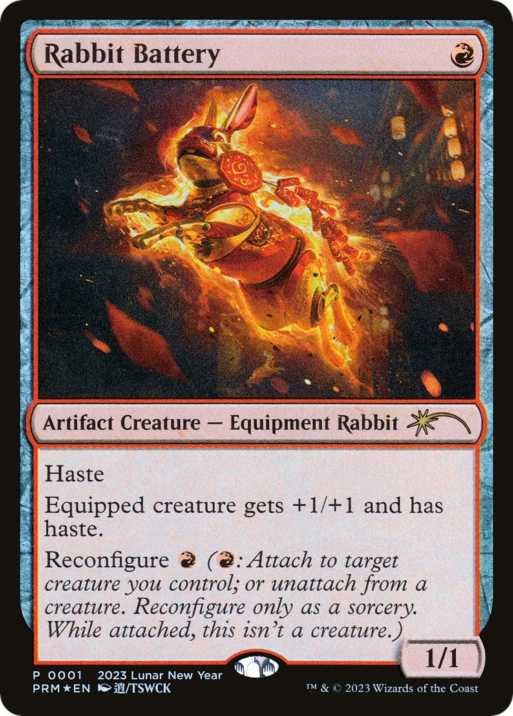 Image for Rabbit Battery (Year of the Rabbit 2023) (1) (Unique and Miscellaneous Promos) - Magic: The Gathering