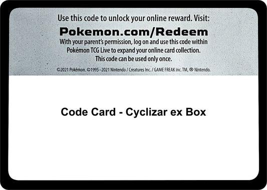 Image for Code Card - Cyclizar ex Box (Miscellaneous Cards & Products) - Pokemon