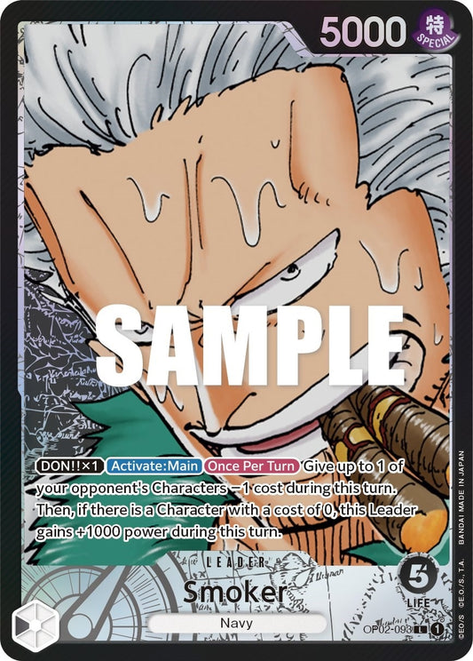 Image for Smoker (093) (Alternate Art) (OP02-093) (Paramount War) - One Piece Card Game