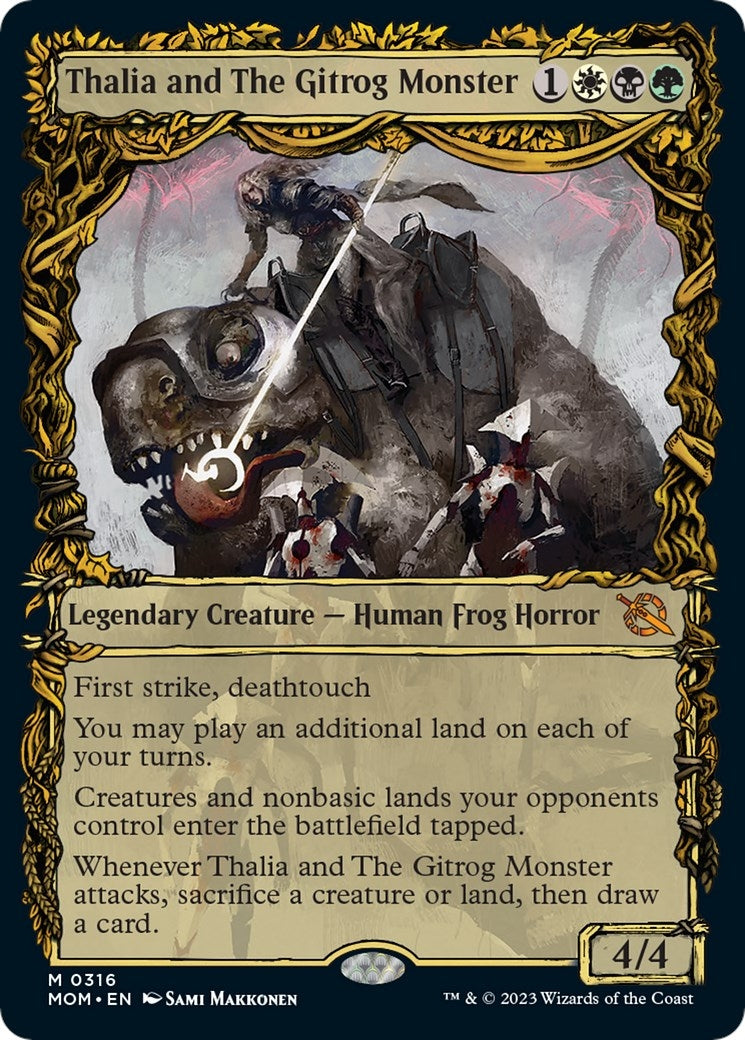 Image for Thalia and The Gitrog Monster (Showcase) (316) (March of the Machine) - Magic: The Gathering