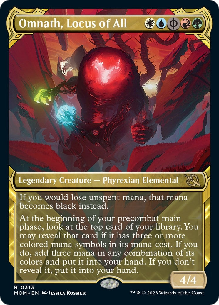 Image for Omnath, Locus of All (Showcase) (313) (March of the Machine) - Magic: The Gathering