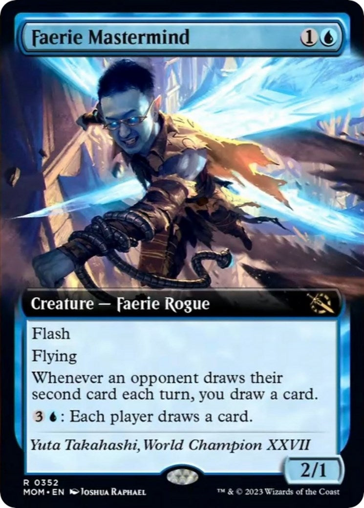 Image for Faerie Mastermind (Extended Art) (352) (March of the Machine) - Magic: The Gathering