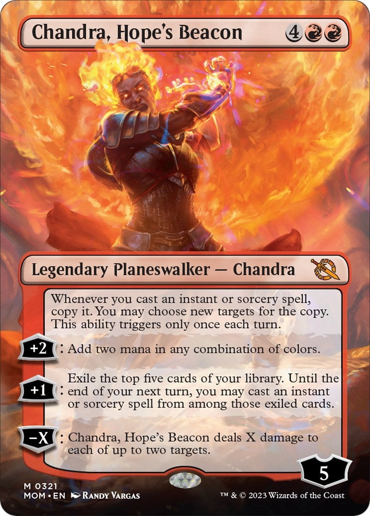 Image for Chandra, Hope's Beacon (Borderless) (321) (March of the Machine) - Magic: The Gathering