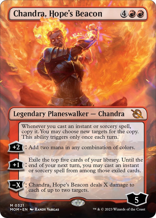 Image for Chandra, Hope's Beacon (Borderless) (321) (March of the Machine) - Magic: The Gathering