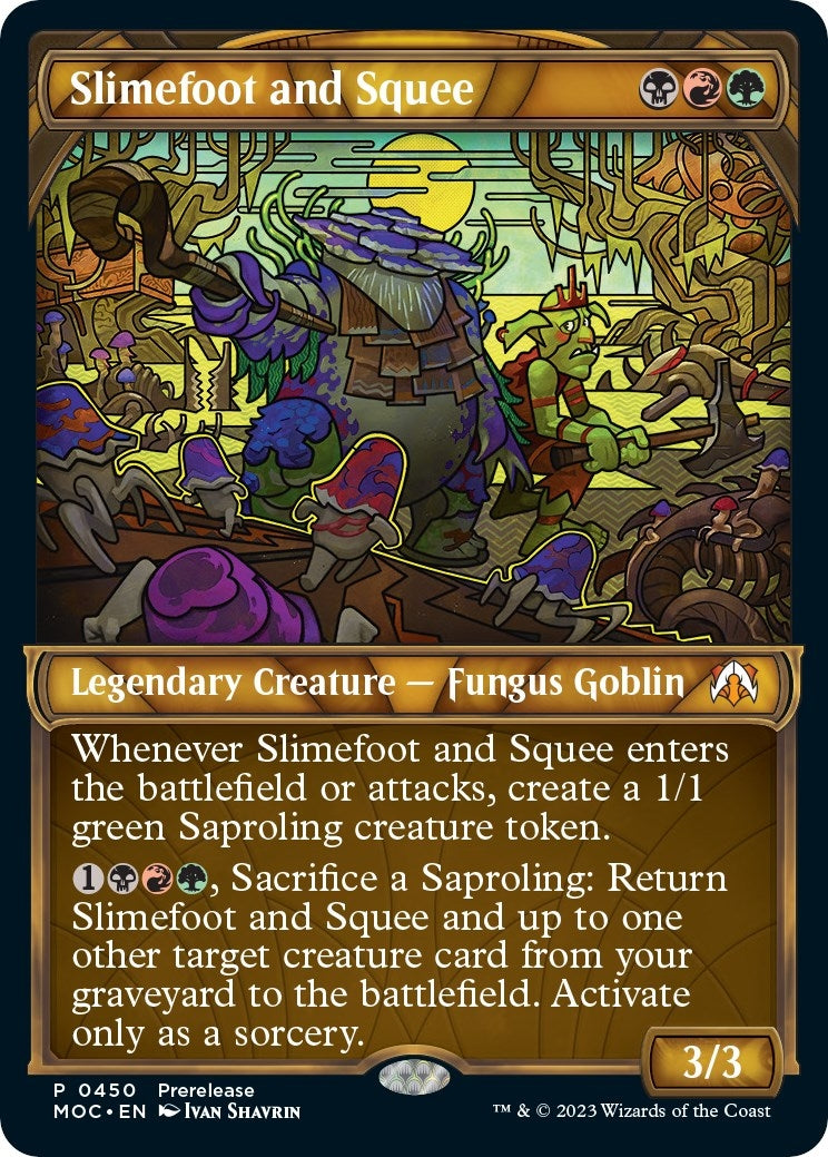 Image for Slimefoot and Squee (Showcase) (450) (Prerelease Cards) - Magic: The Gathering