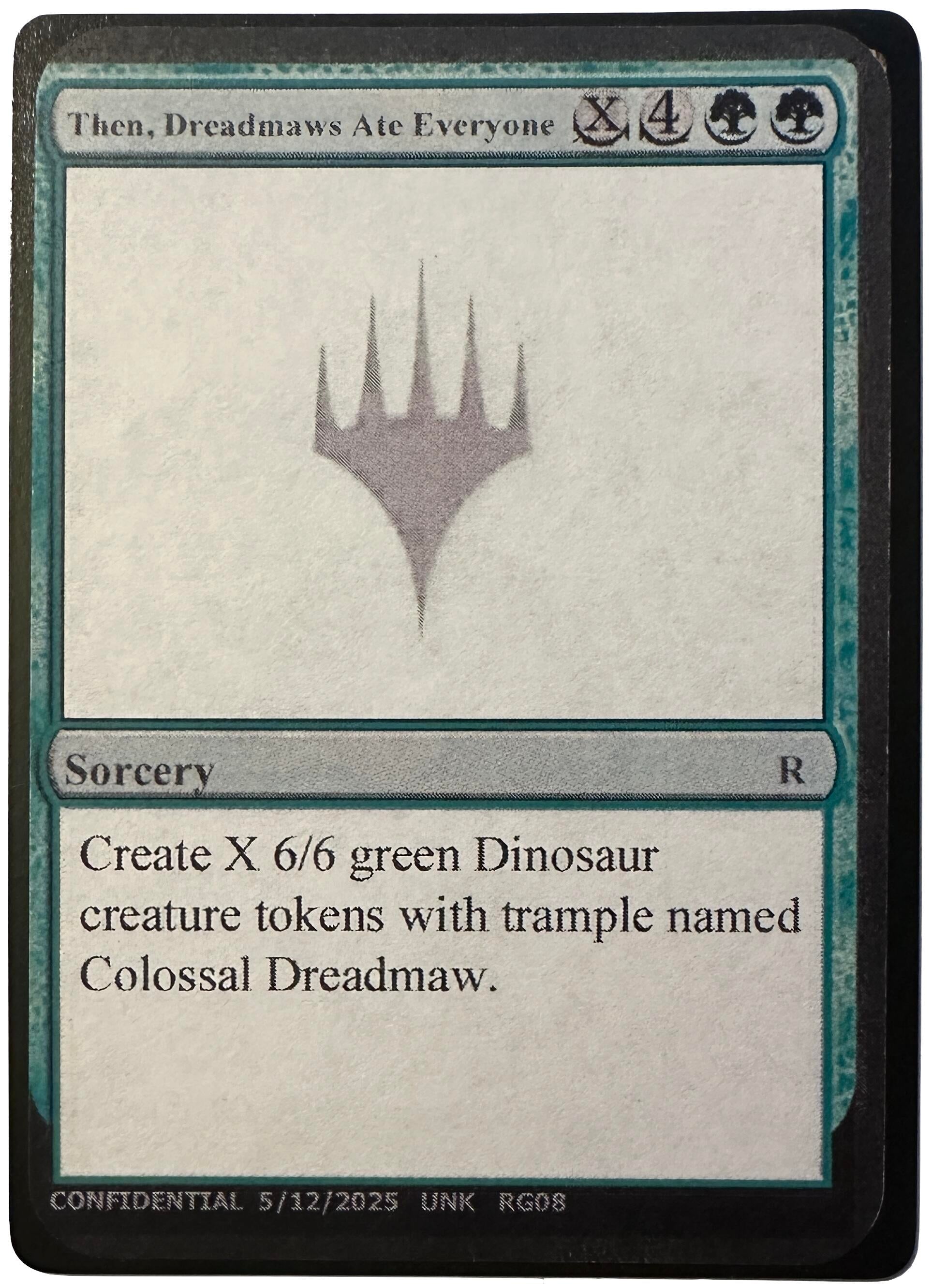 Image for Then, Dreadmaws Ate Everyone (Un-Known Event Playtest Cards) - Magic: The Gathering