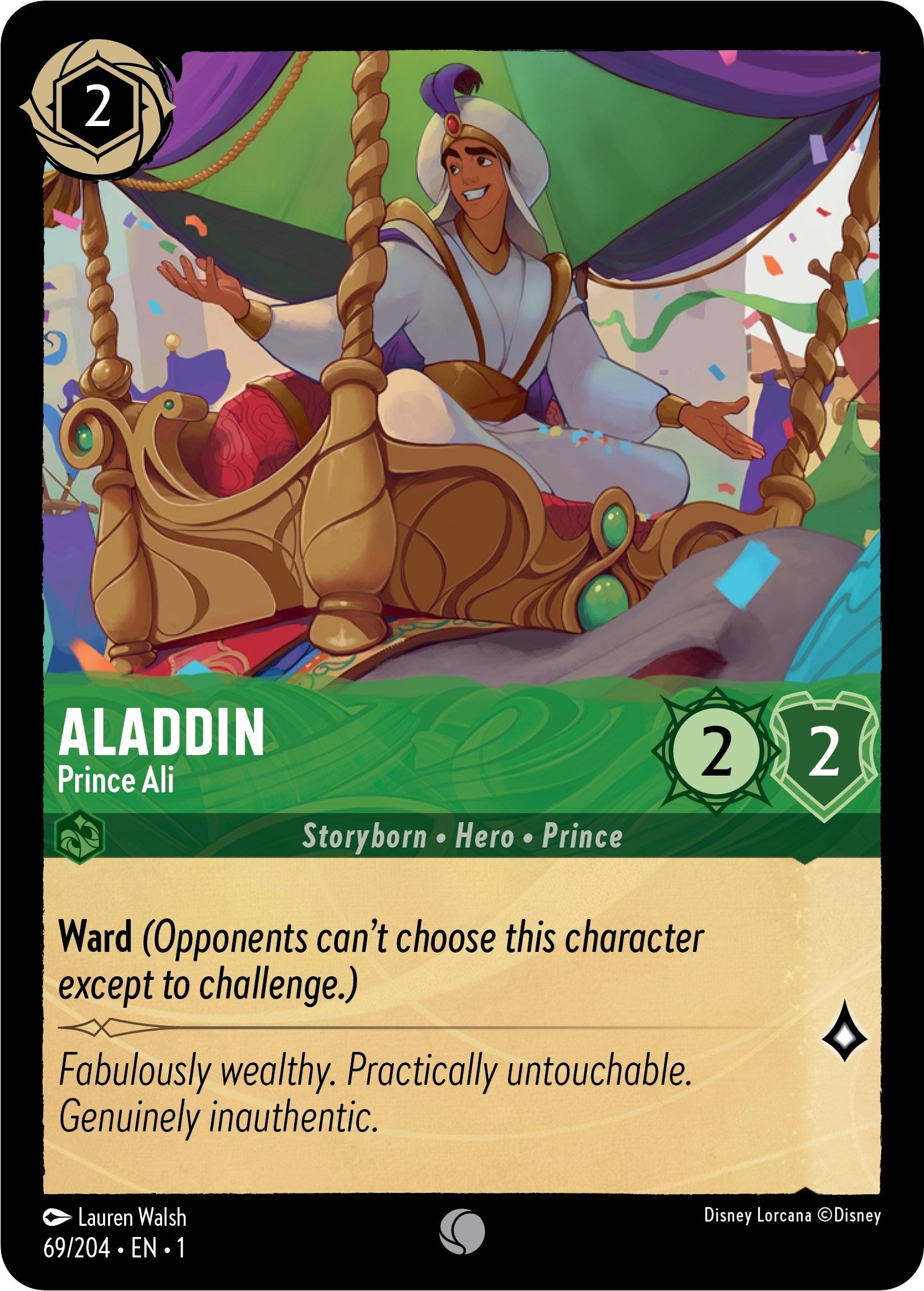 Image for Aladdin - Prince Ali (69/204) (The First Chapter) - Disney Lorcana
