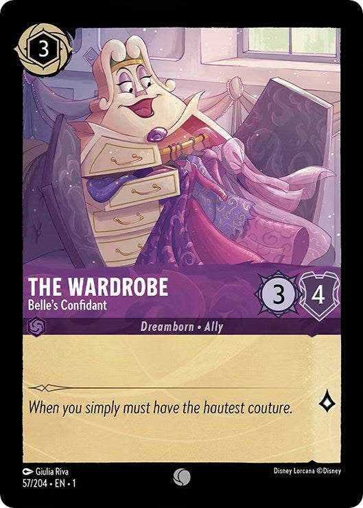 Image for The Wardrobe - Belle's Confidant (57/204) (The First Chapter) - Disney Lorcana