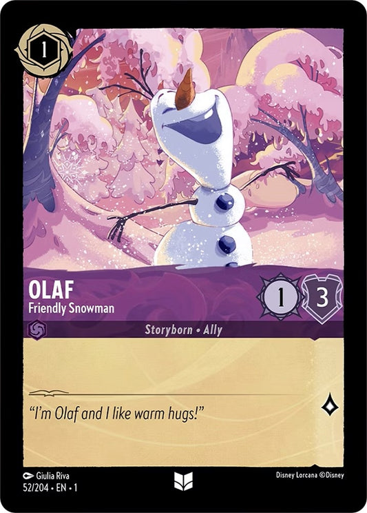 Image for Olaf - Friendly Snowman (52/204) (The First Chapter) - Disney Lorcana