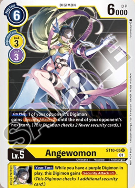 Image for Angewomon (Tamer Goods Set Angewomon & LadyDevimon) (ST10-05 R) (Starter Deck 10: Parallel World Tactician) - Digimon Card Game