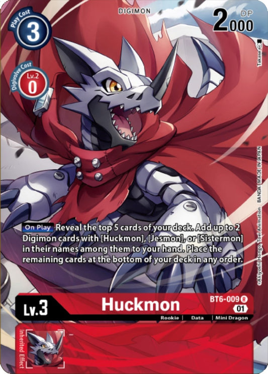 Image for Huckmon (Digimon Royal Knights Card Set) (BT6-009 R) (Double Diamond) - Digimon Card Game
