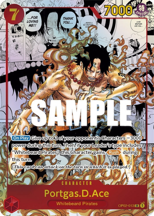 Image for Portgas.D.Ace (Parallel) (Manga) (Alternate Art) (OP02-013) (Paramount War) - One Piece Card Game
