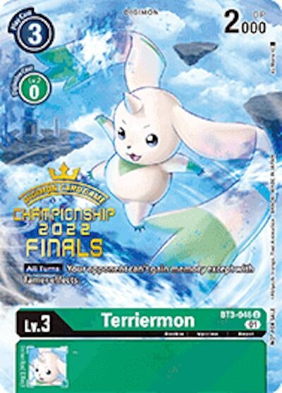 Image for Terriermon (2022 Championship Finals Digimon Tamers Pack) (BT3-046 U) (Release Special Booster 1.0) - Digimon Card Game