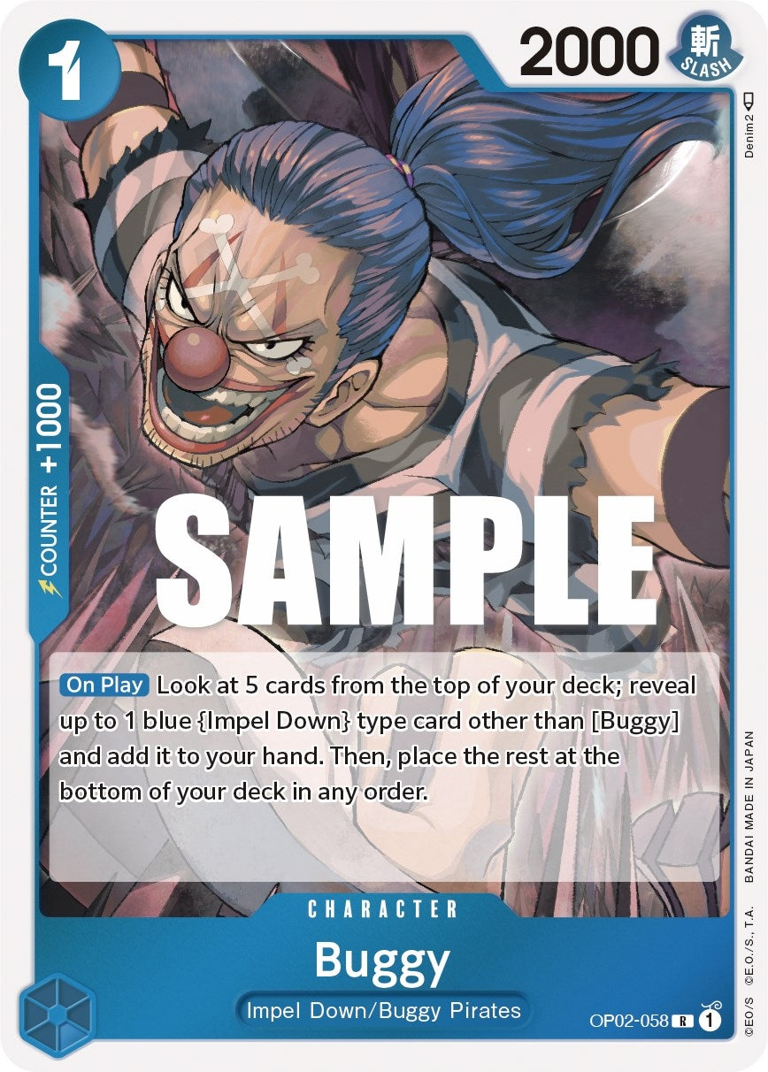 Image for Buggy (OP02-058) (Paramount War) - One Piece Card Game