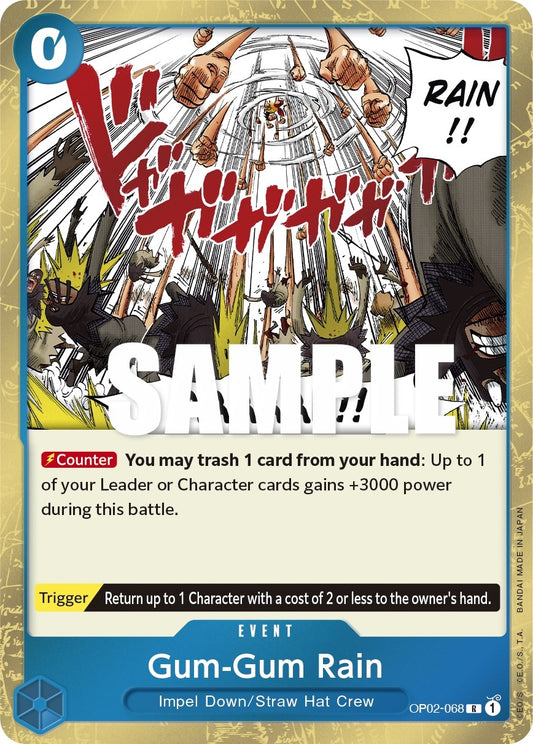 Image for Gum-Gum Rain (OP02-068) (Paramount War) - One Piece Card Game