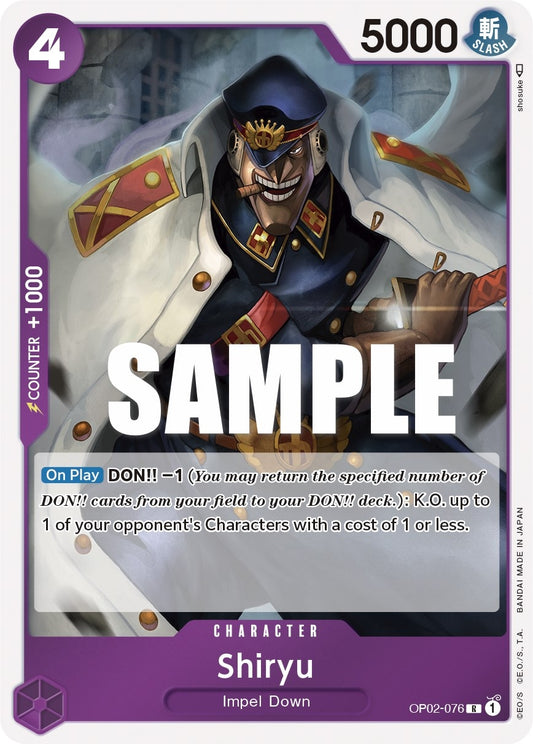 Image for Shiryu (OP02-076) (Paramount War) - One Piece Card Game