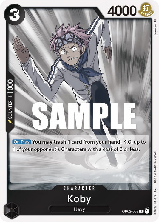 Image for Koby (OP02-098) (Paramount War) - One Piece Card Game