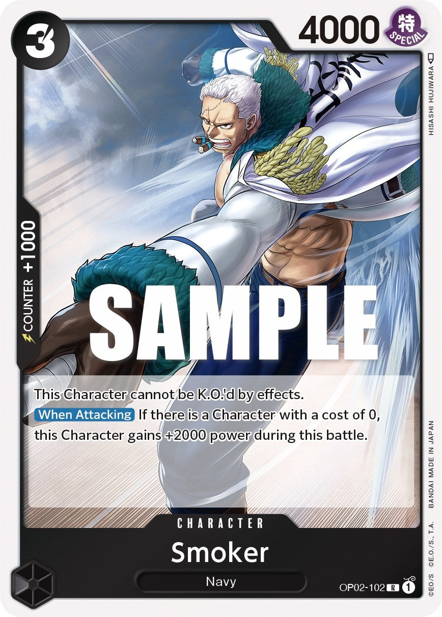 Image for Smoker (102) (OP02-102) (Paramount War) - One Piece Card Game