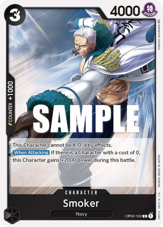 Image for Smoker (102) (OP02-102) (Paramount War) - One Piece Card Game