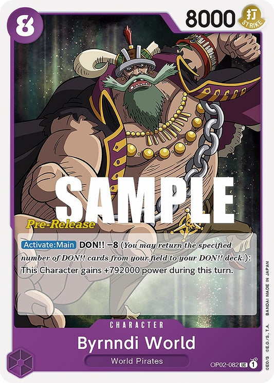 Image for Byrnndi World (OP02-082) (Paramount War Pre-Release Cards) - One Piece Card Game