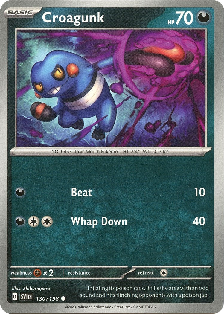 Image for Croagunk (130/198) (SV01: Scarlet & Violet Base Set) - Pokemon