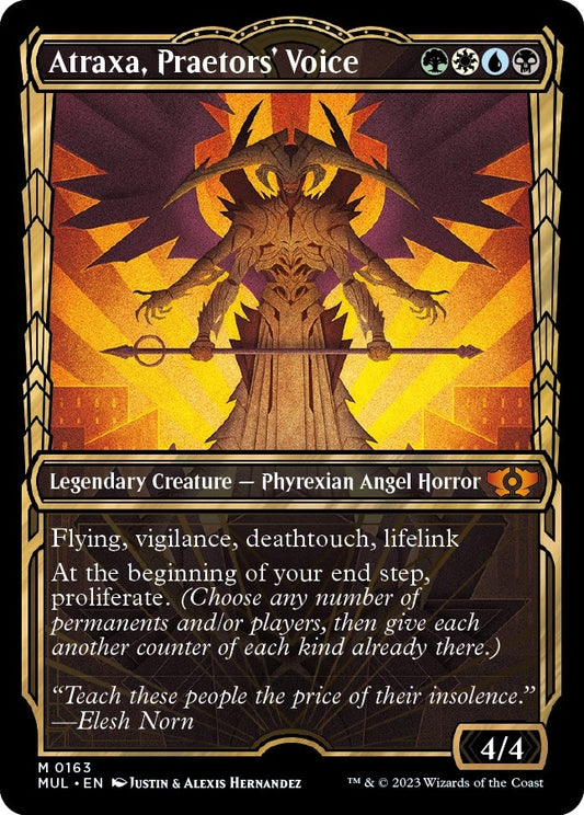 Image for Atraxa, Praetors' Voice (Halo Foil) (163) (March of the Machine: Multiverse Legends) - Magic: The Gathering