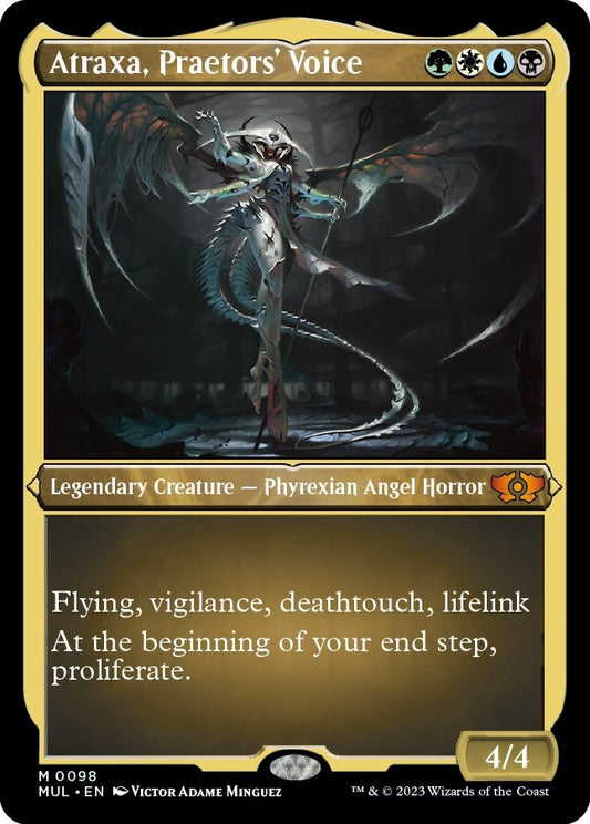 Image for Atraxa, Praetors' Voice (Foil Etched) (98) (March of the Machine: Multiverse Legends) - Magic: The Gathering