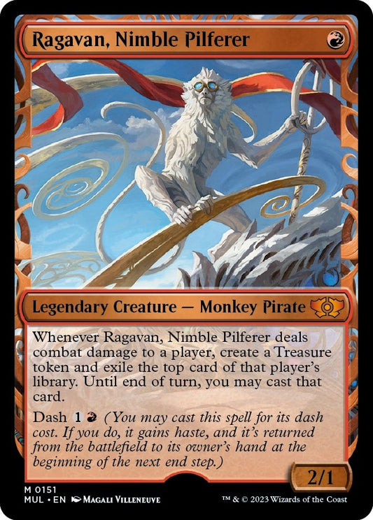 Image for Ragavan, Nimble Pilferer (Halo Foil) (151) (March of the Machine: Multiverse Legends) - Magic: The Gathering