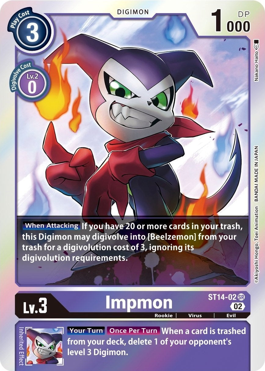 Image for Impmon (ST14-02 SR) (Starter Deck 14: Beelzemon Advanced Deck Set) - Digimon Card Game