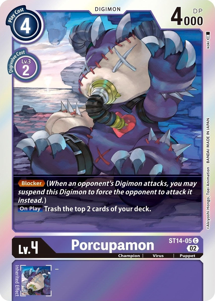 Image for Porcupamon (ST14-05 C) (Starter Deck 14: Beelzemon Advanced Deck Set) - Digimon Card Game